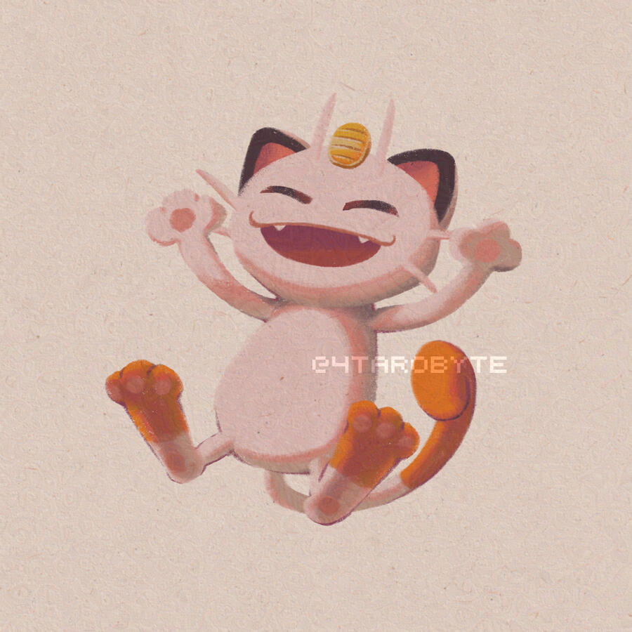 Sketchbook mini print: Meowth (2023)